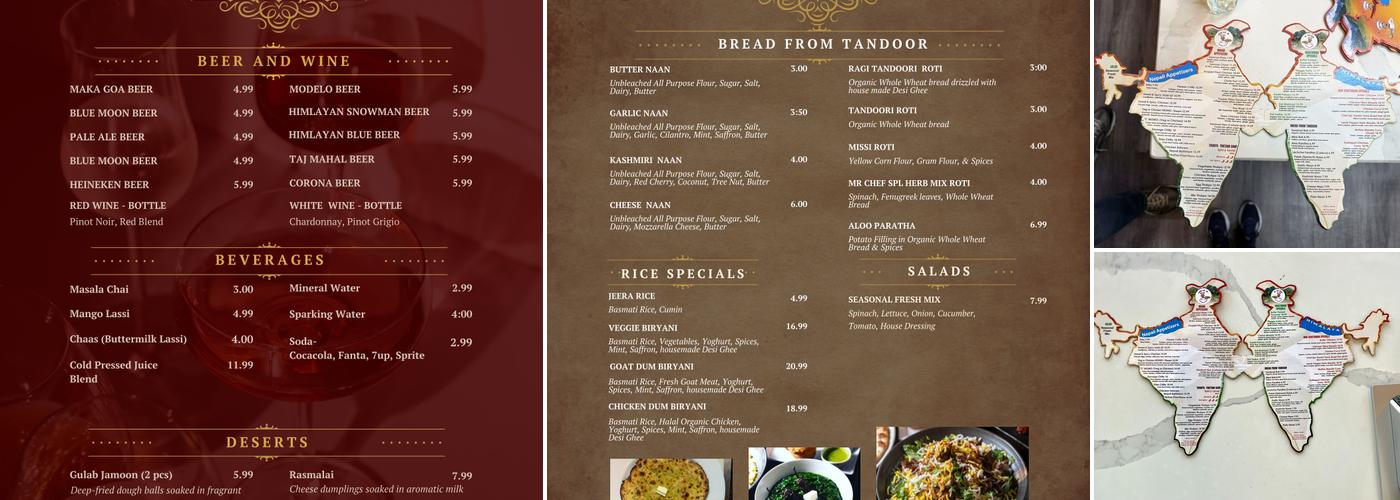 Global Spice Kitchens Menu
