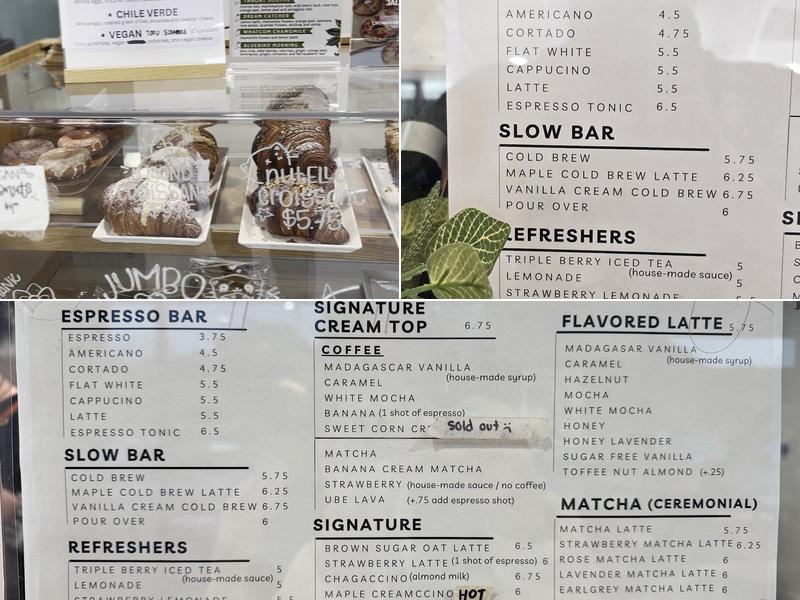 Caffe In Coffee Menu