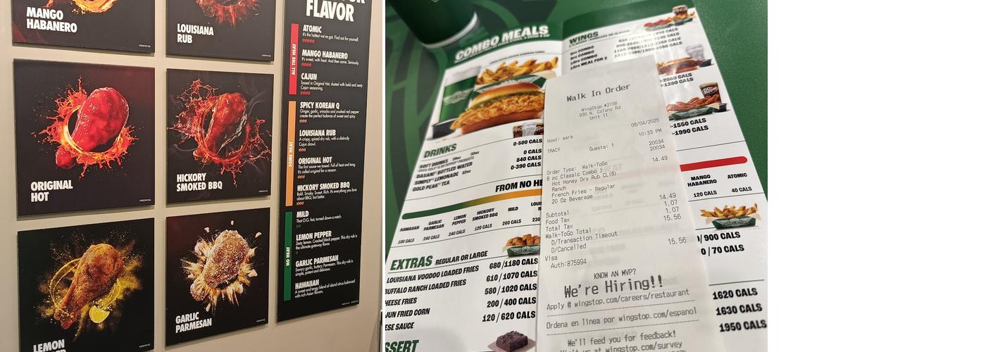 Wingstop Menu