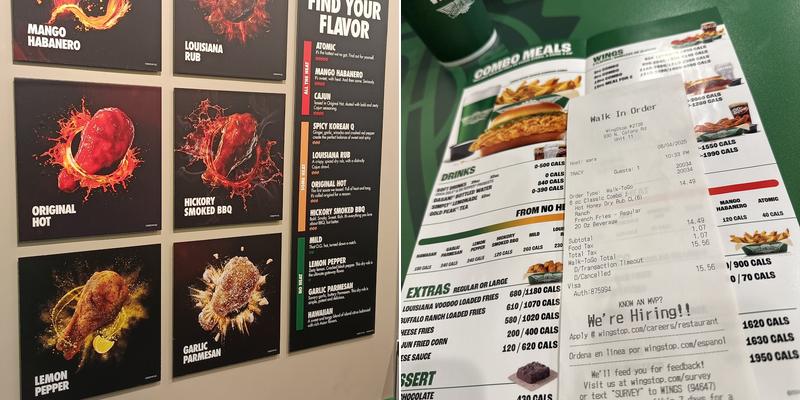 Wingstop Menu