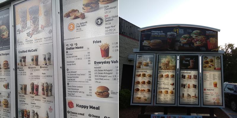 McDonald's Menu