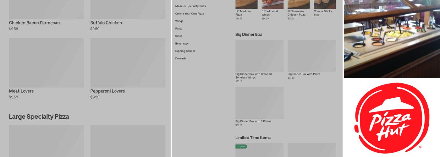 Pizza Hut Menu