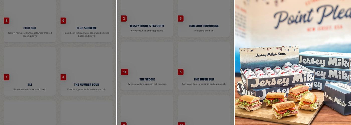 Jersey Mike's Subs Menu