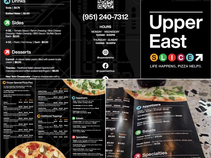 Upper East Slice Menu