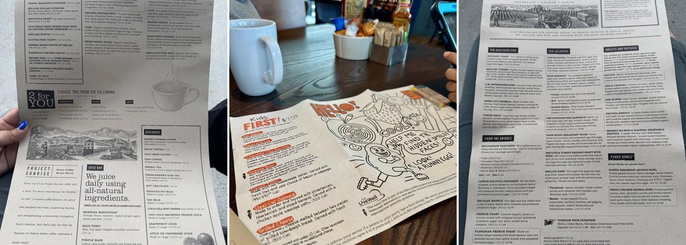 First Watch Menu