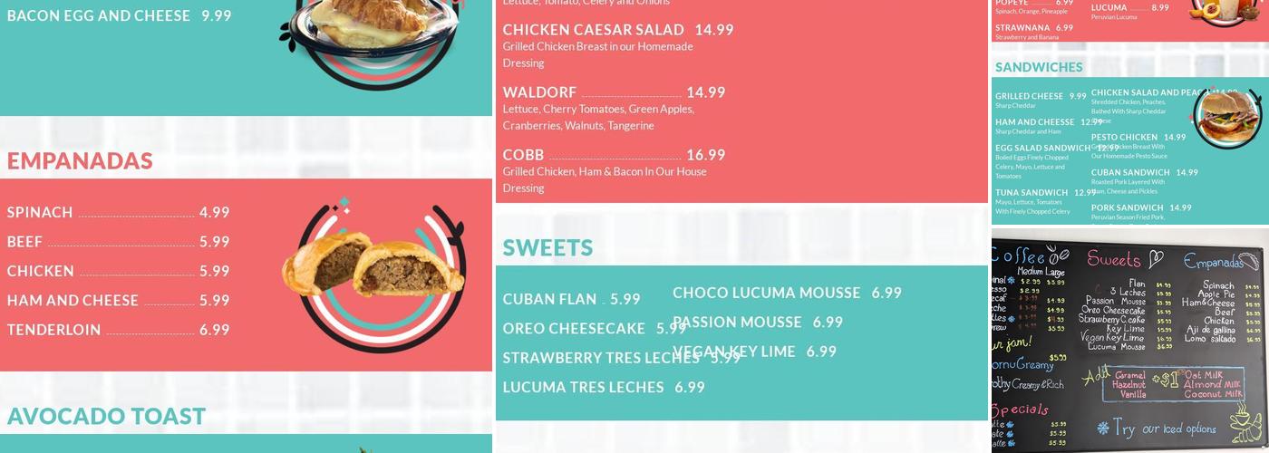 Cornucopia Café Menu