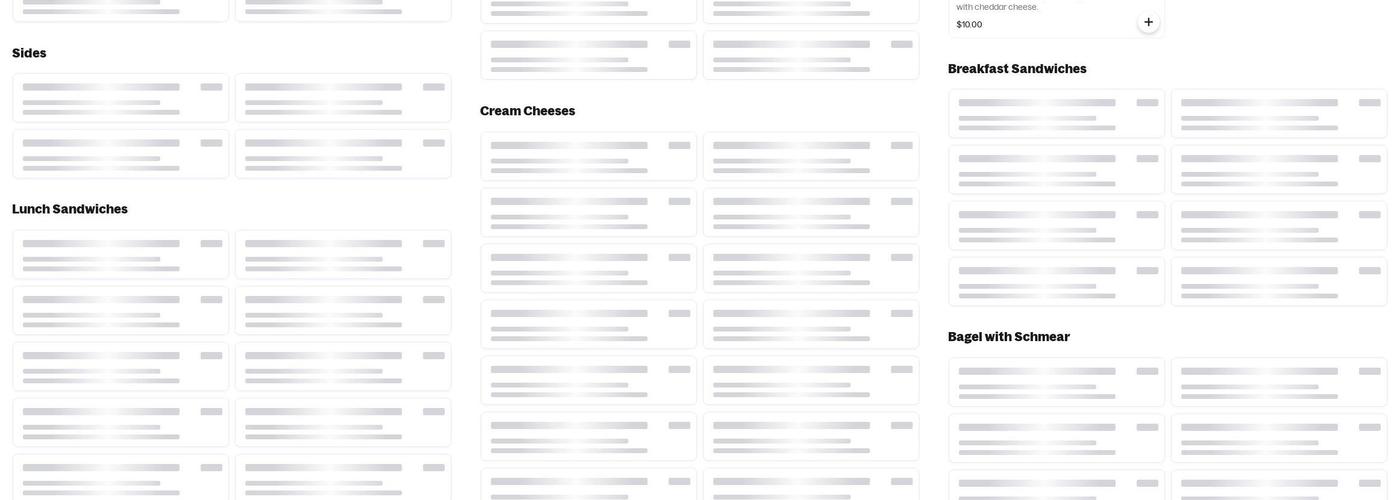 Bullfrog Bagels Menu