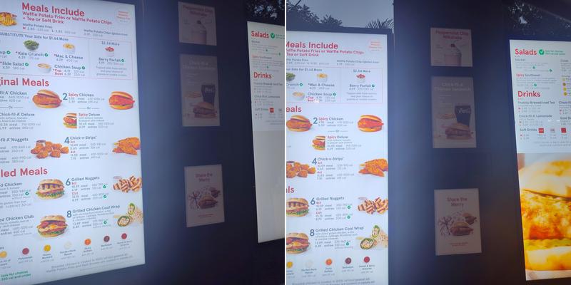 Chick-fil-A Menu