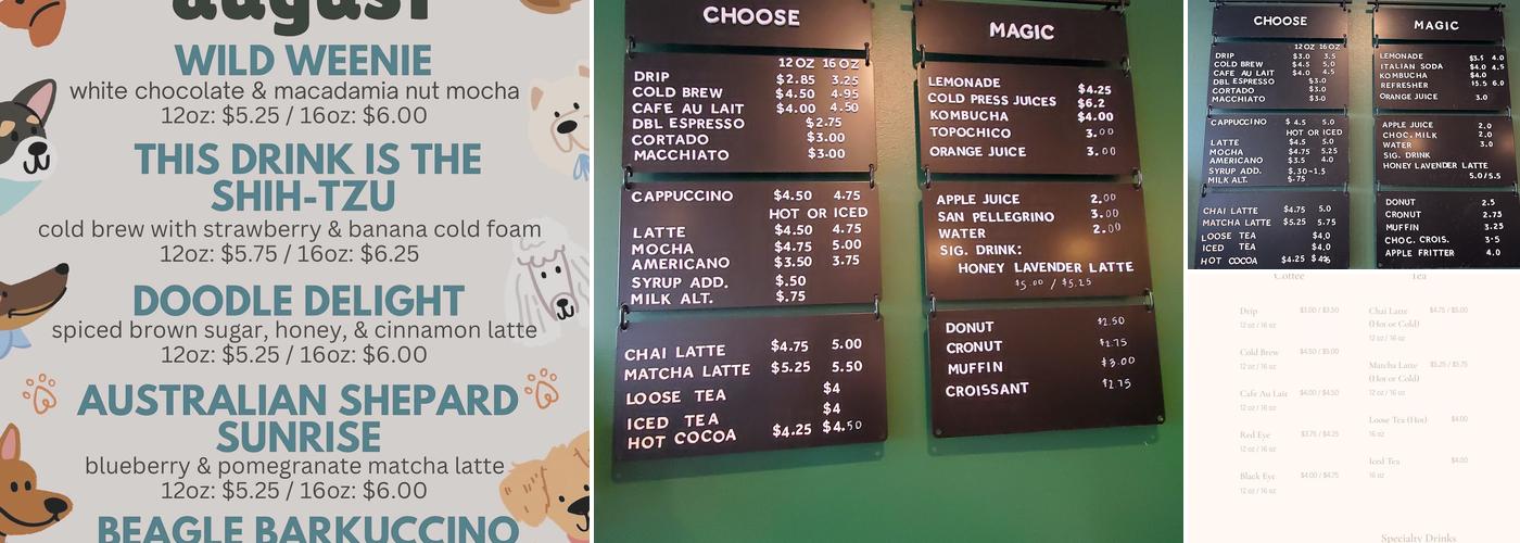 Folklore Coffee Menu