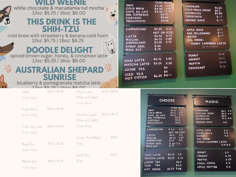 Folklore Coffee Menu