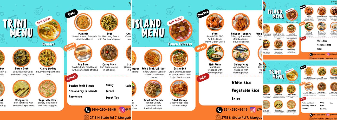 Ms. B's Kitchen Menu