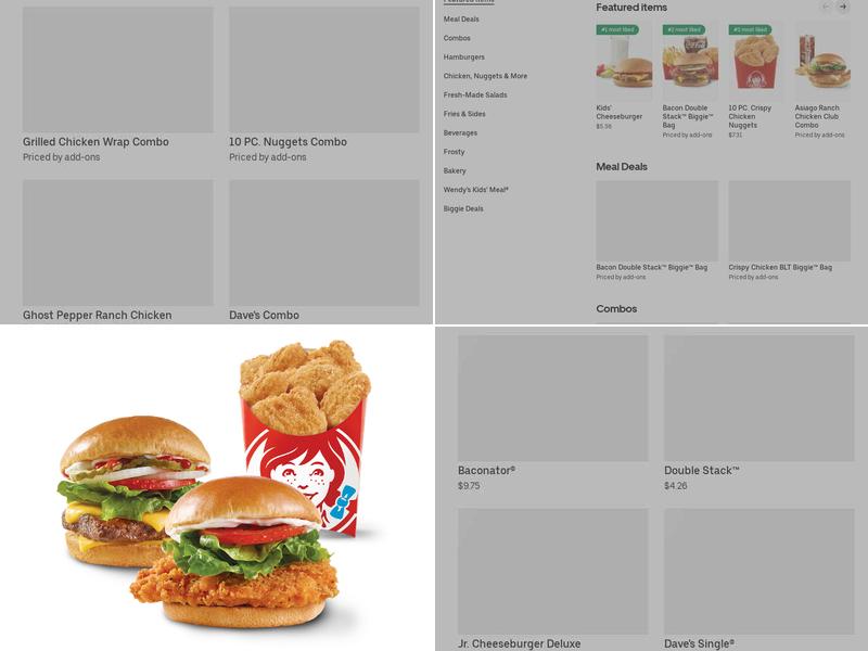 Wendy's Menu