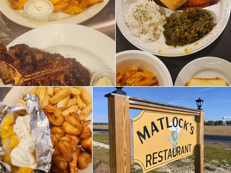 Matlock's Restaurant 1127 Cyril, Burkhalter Rd, Glennville