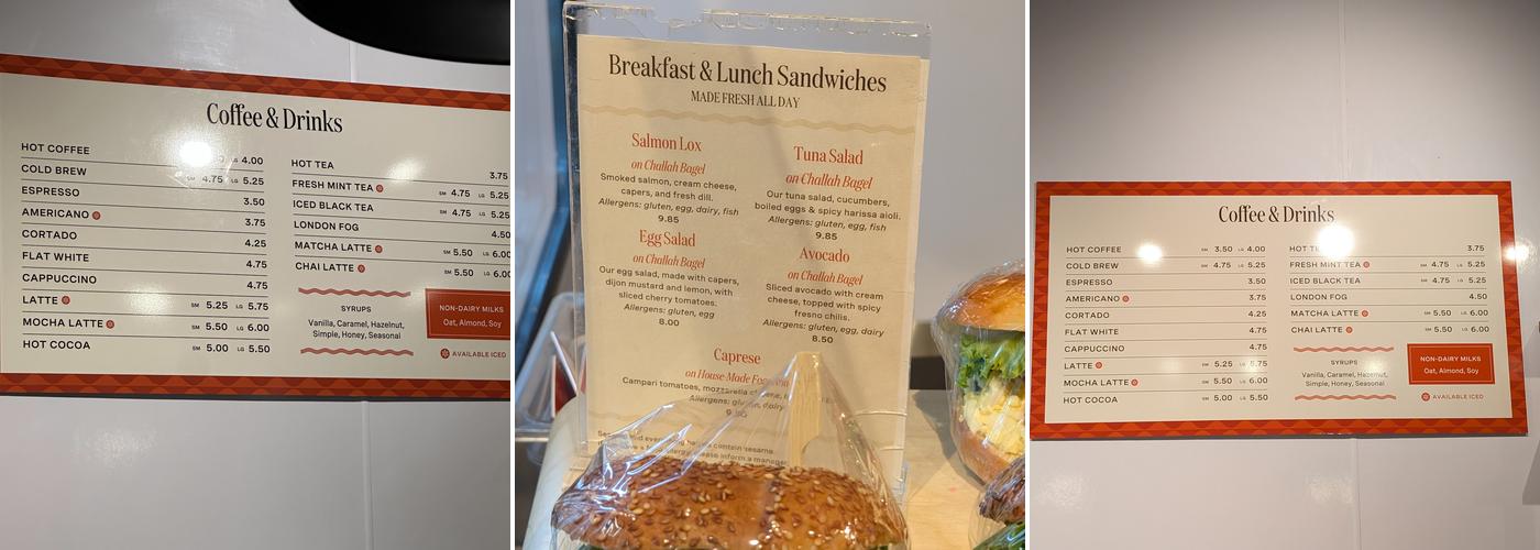 Bakey Menu