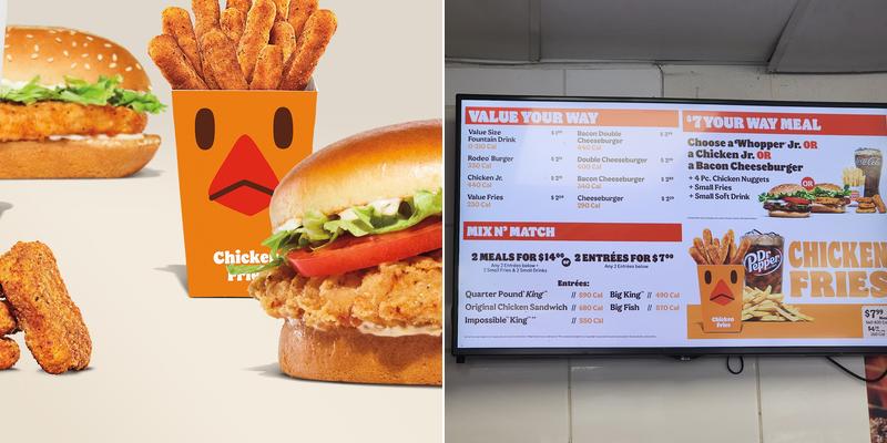 Burger King Menu