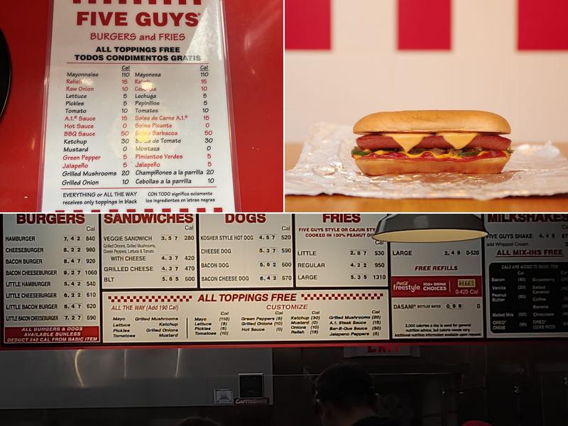 Five Guys Menu