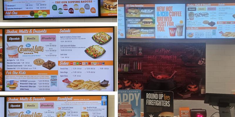 Whataburger Menu