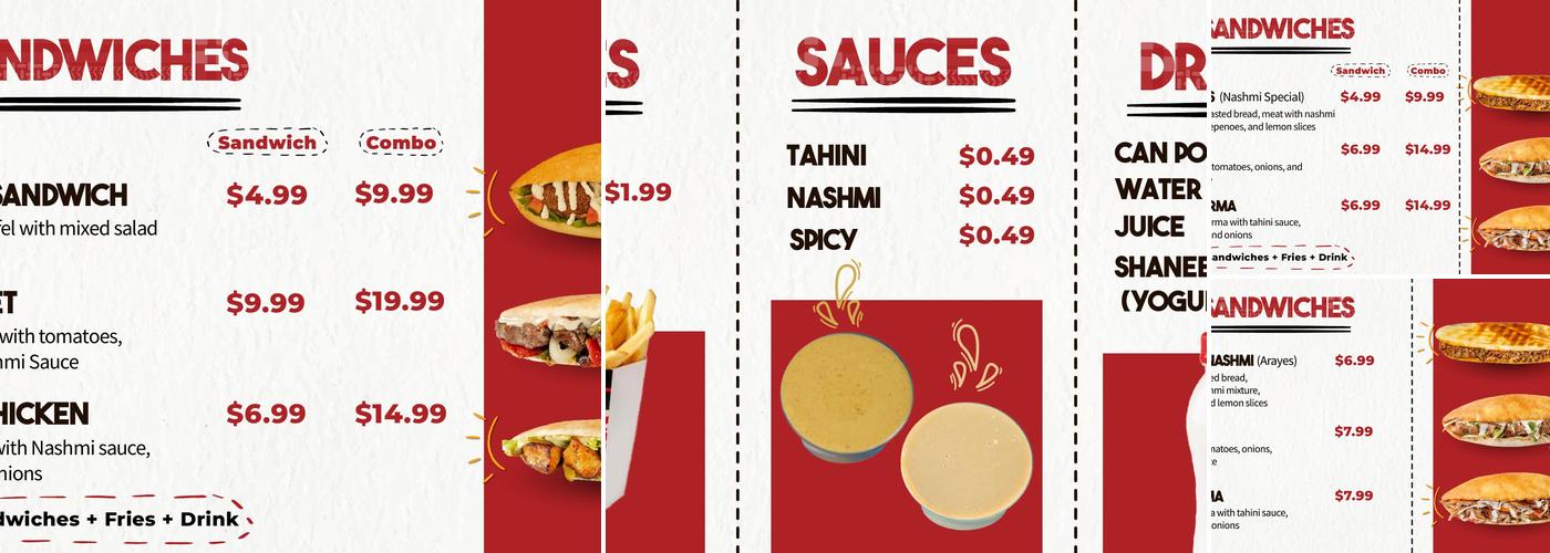 Nashmi Menu