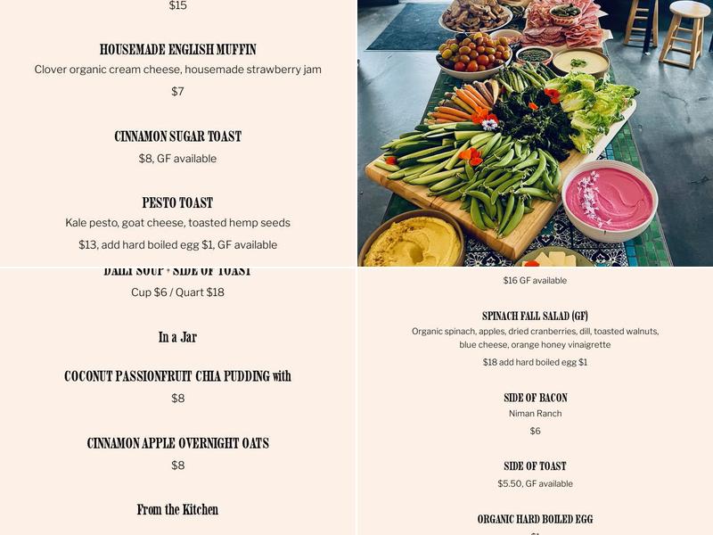 Three Birds Menu