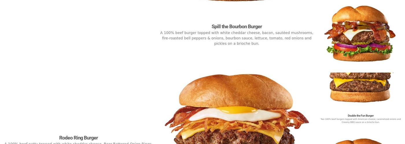 The Burger Den Menu