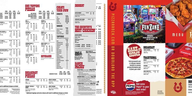 Pizza Ranch Menu