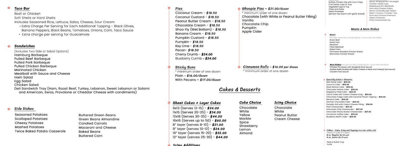 Dough C Dough Menu