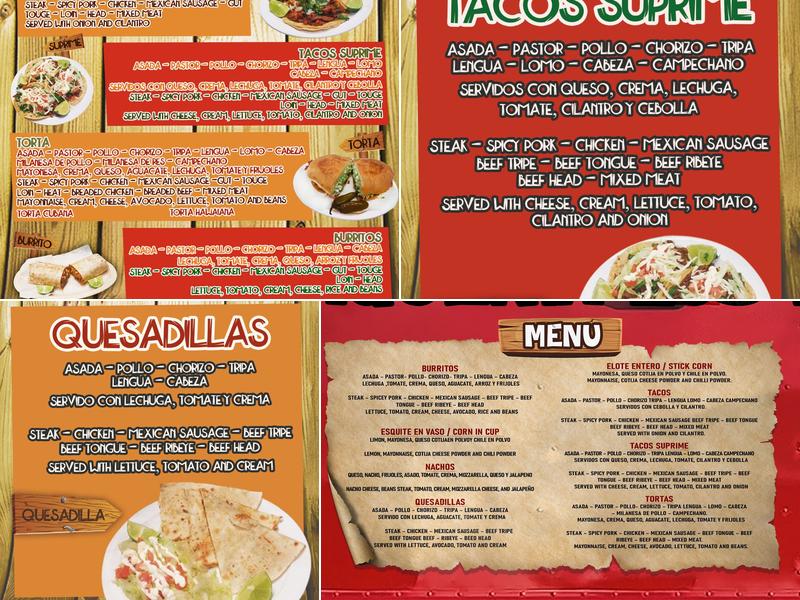 Taqueria los potrillos # 4 Menu