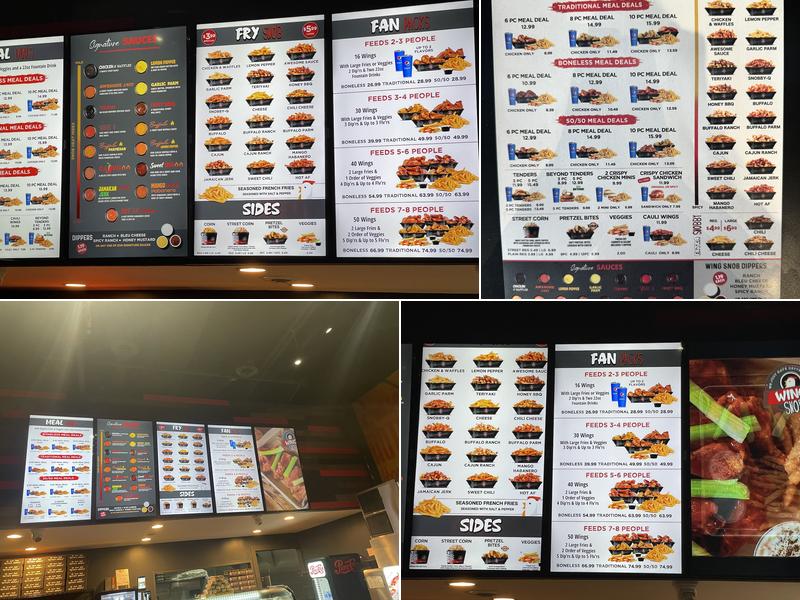 Wing Snob Menu