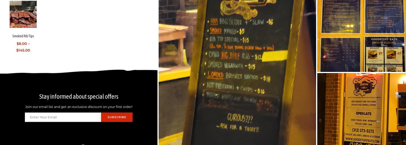 Goodstuff Eats Menu