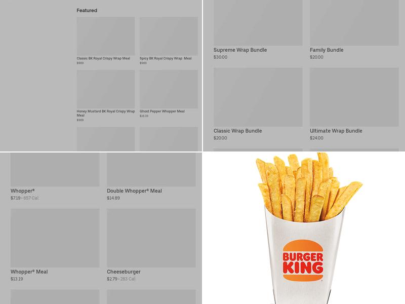 Burger King Menu