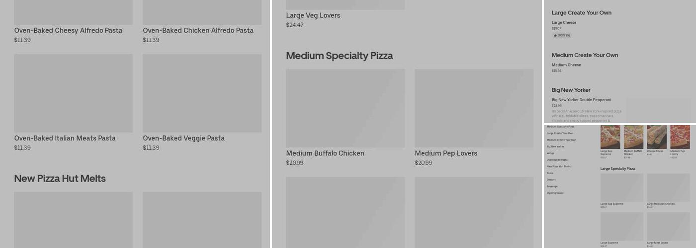 Pizza Hut Menu