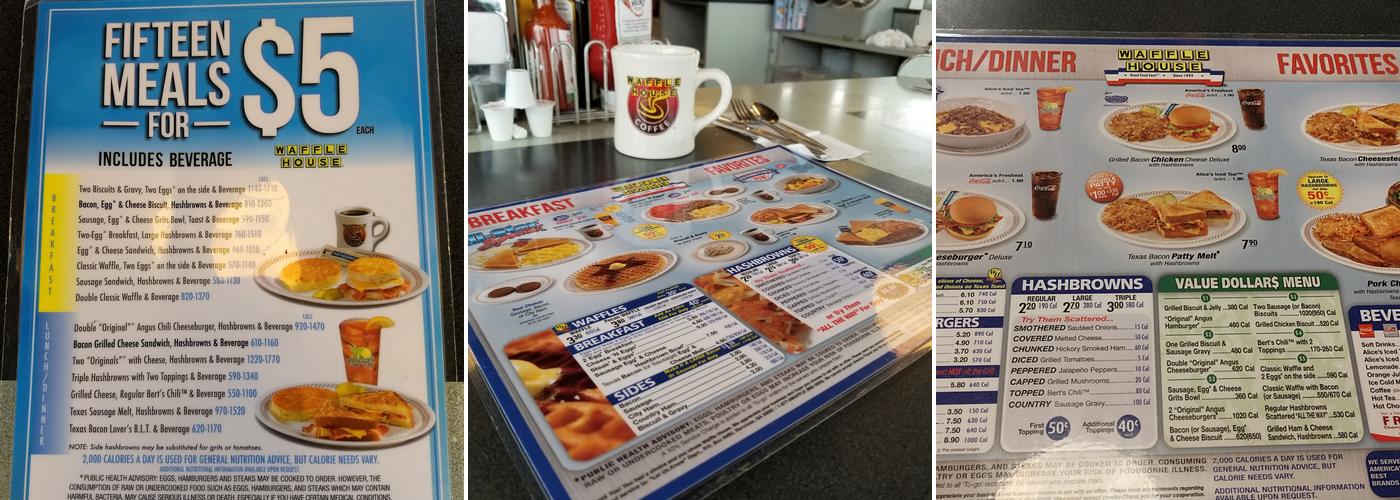 Waffle House Menu