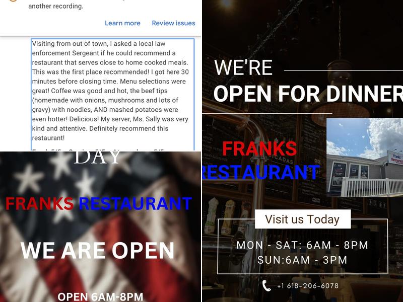 Franks restaurant 200 Lincoln Hwy, Fairview Heights