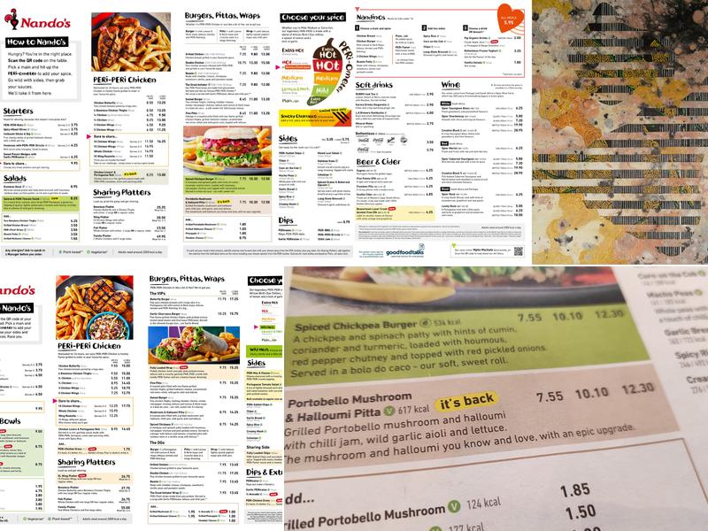 Nando's Burton Upon Trent Menu