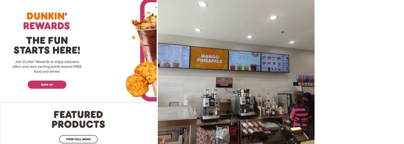Dunkin' Menu