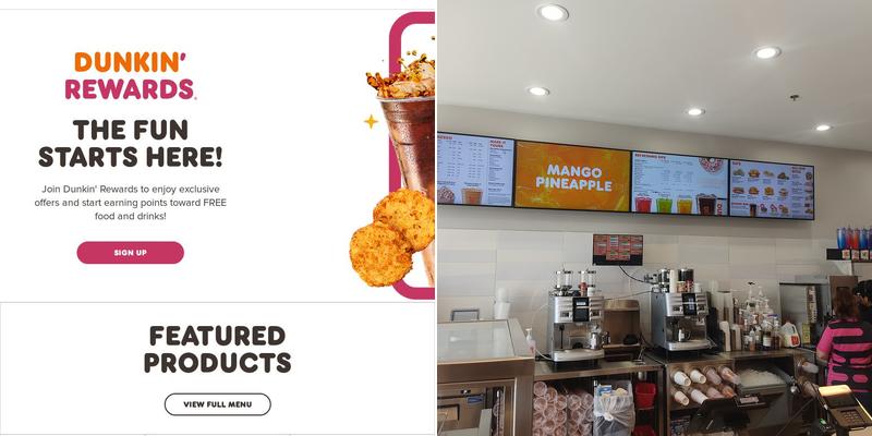 Dunkin' Menu