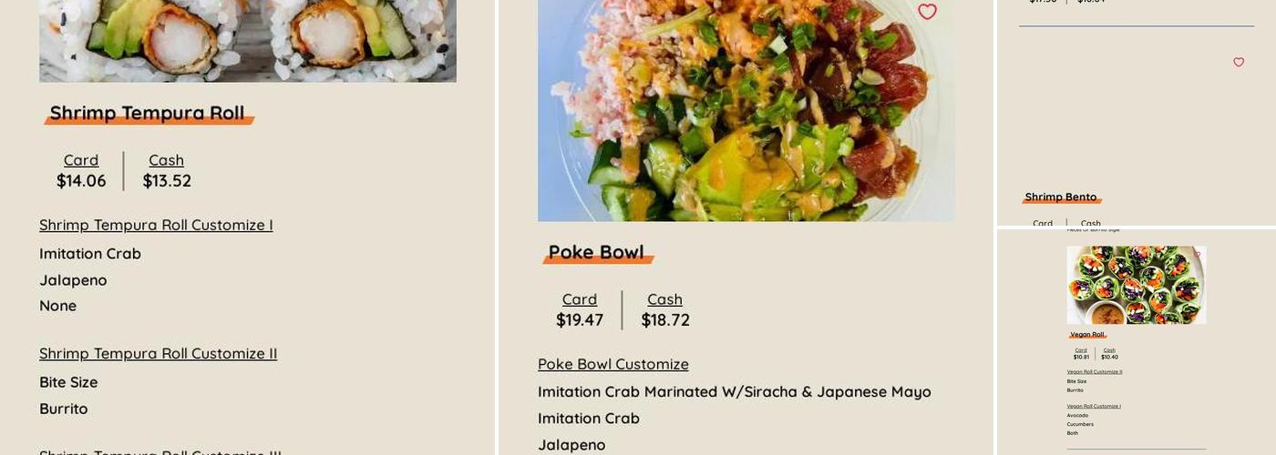 Churasan Menu