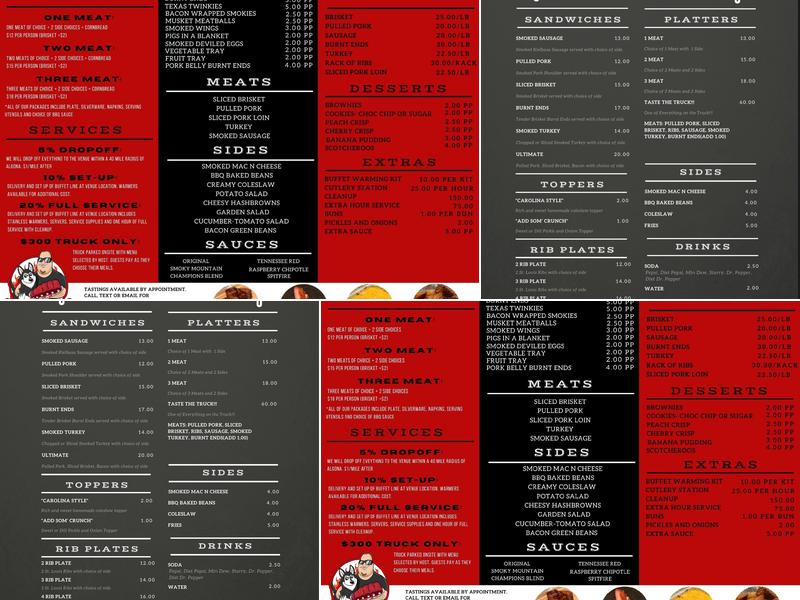 Husky BBQ Menu