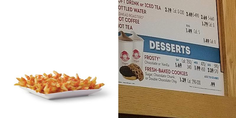 Wendy's Menu
