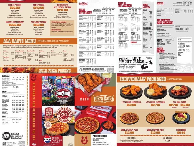 Pizza Ranch Menu