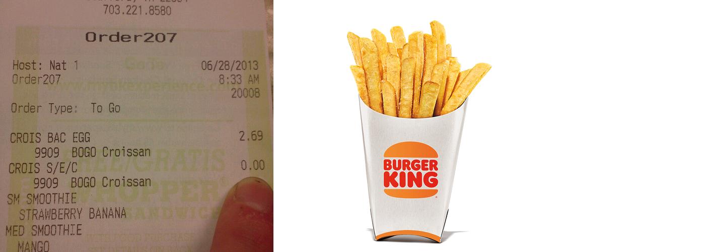 Burger King Menu