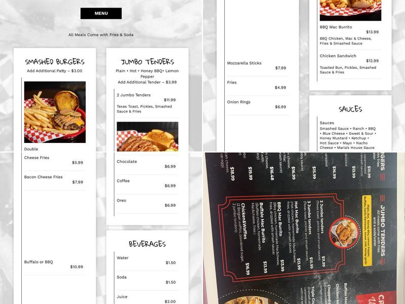 Smashed Menu