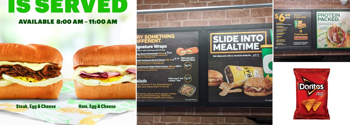 Subway Menu