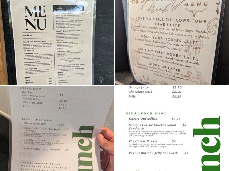 The Root Cafe Menu