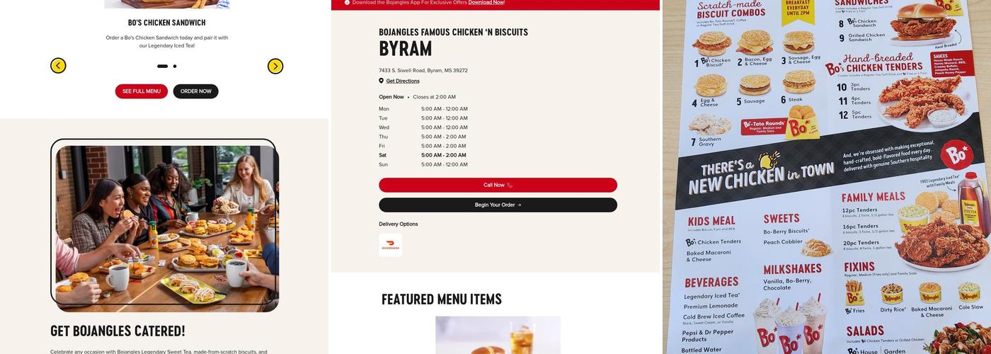 Bojangles Menu