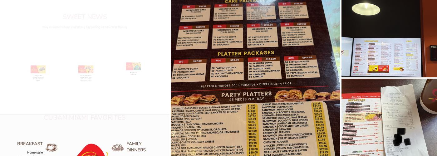 Pinecrest Bakery - Downtown Menu