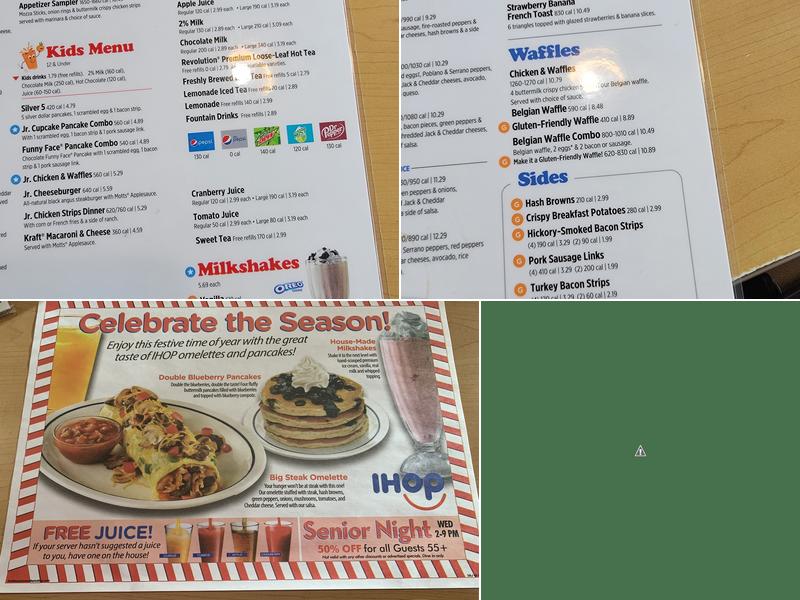 IHOP Menu