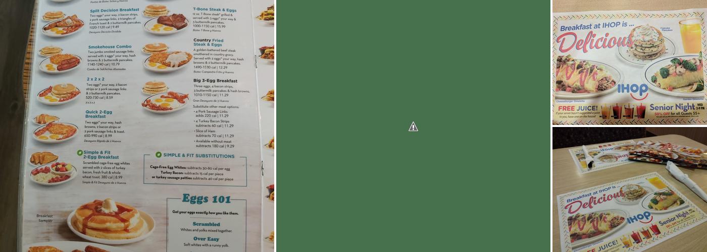 IHOP Menu