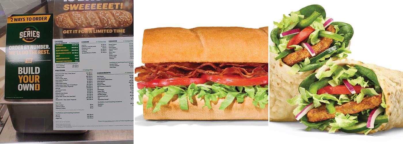 Subway Menu