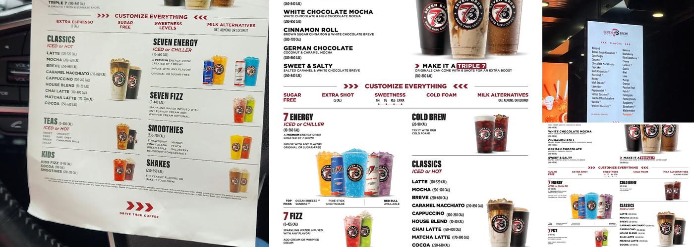 7 Brew Coffee Menu